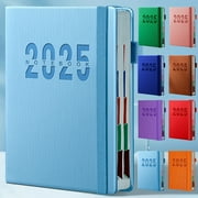 HengDidi 2025 Academic Planner - A5 Hardcover Weekly/Monthly Organizer with Monthly Tabs, Dotted Pages, Inner Pocket \u0026 Elastic Closure | 8.46x5.71 Inch, 80gsm Thick Paper (Jan-Dec 2025)